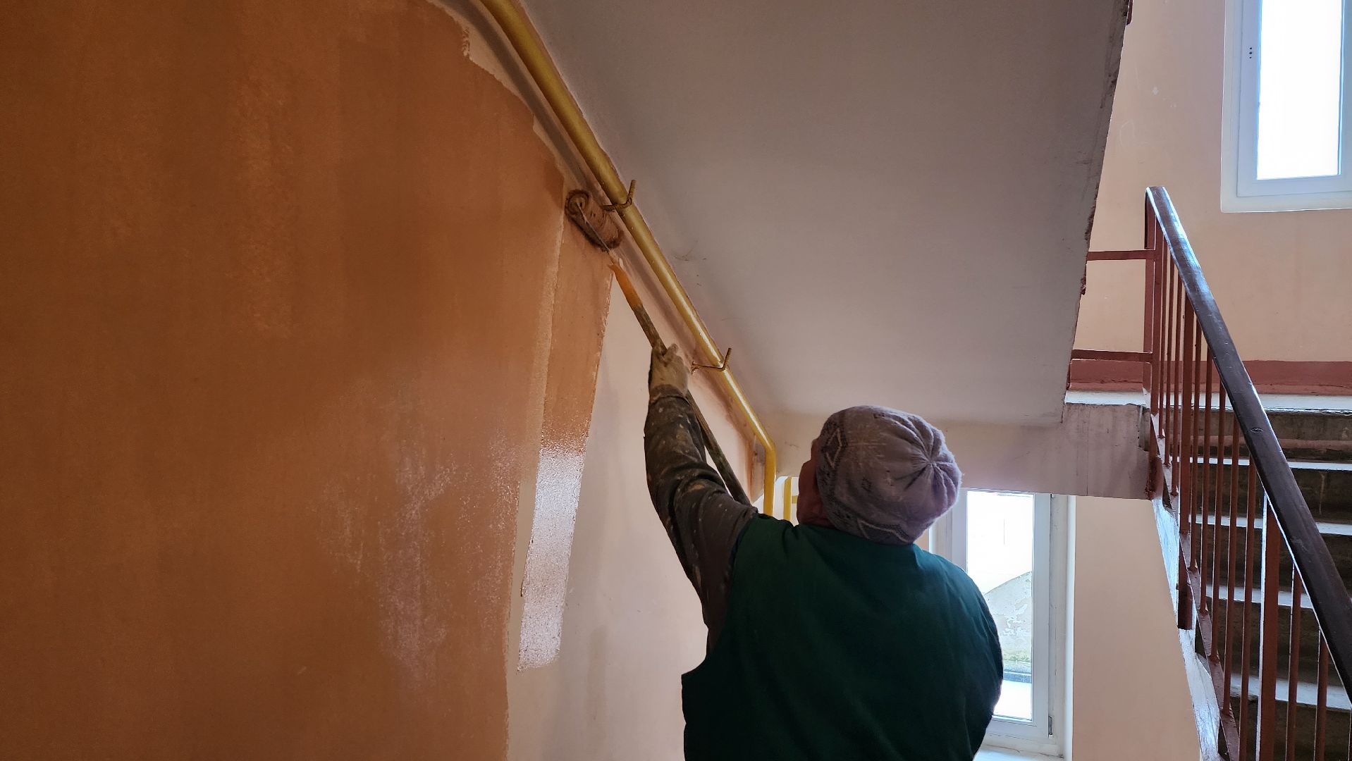 истра, ремонт подъезда, управляющая организация, покраска, вертикалка,