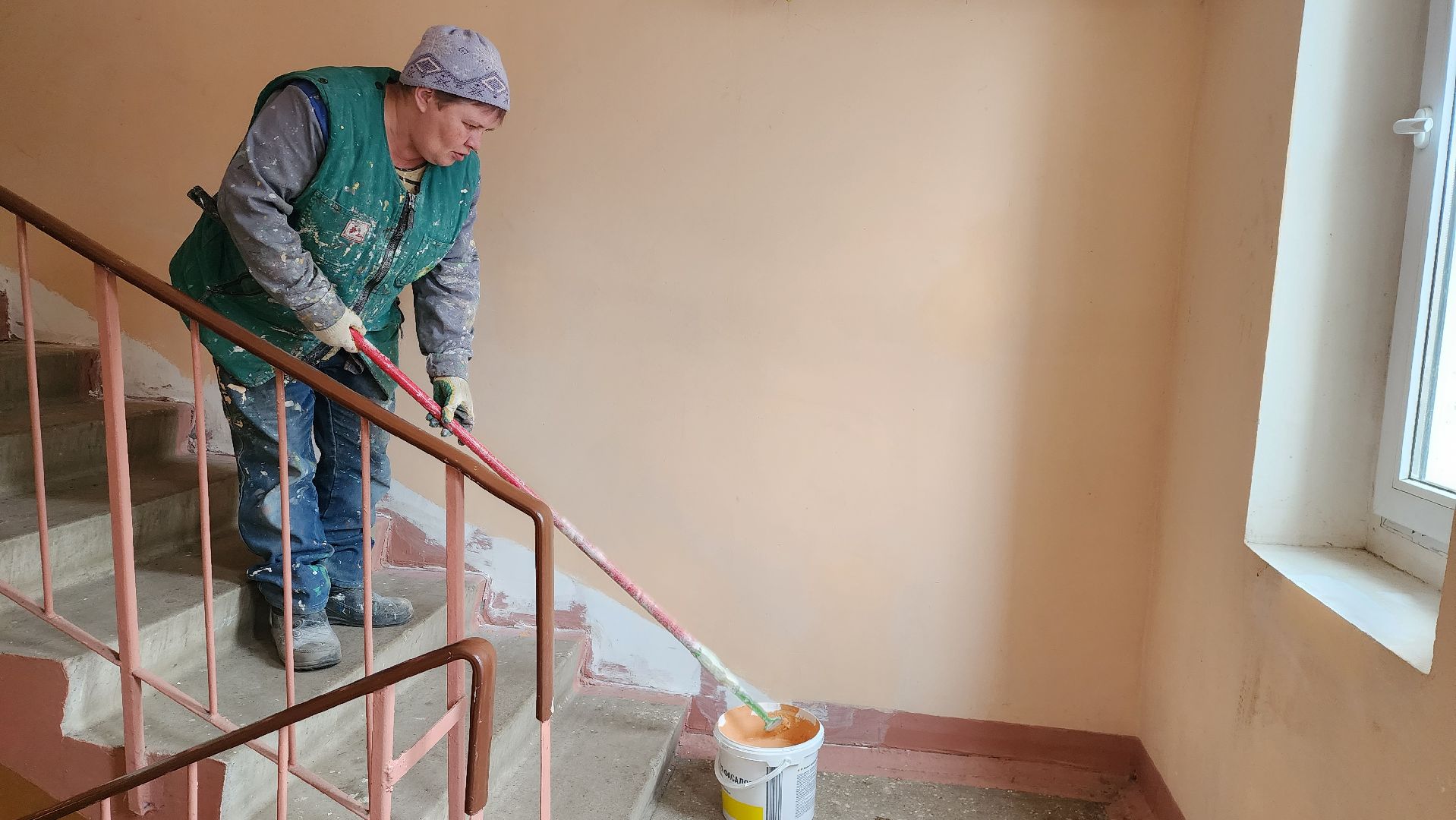 истра, ремонт подъезда, управляющая организация, покраска, вертикалка,