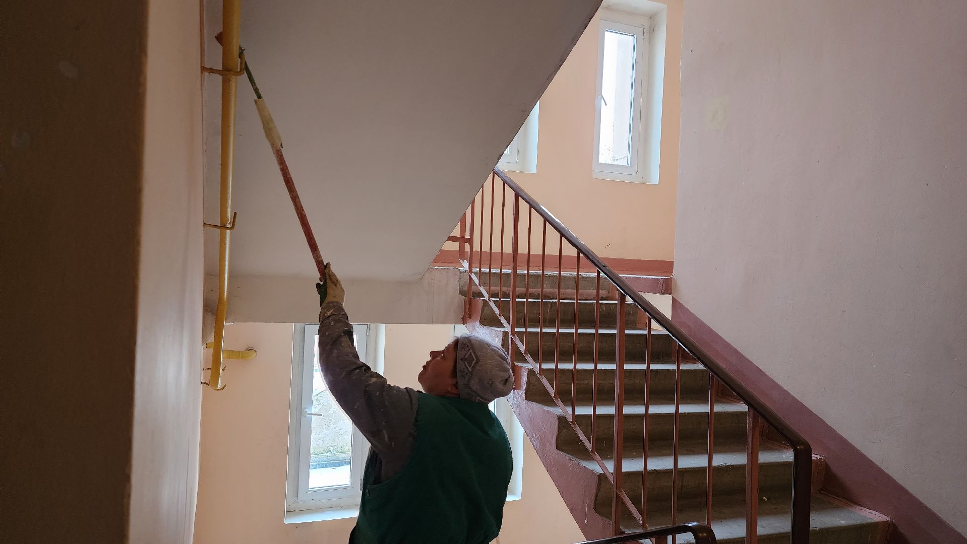истра, ремонт подъезда, управляющая организация, покраска, вертикалка,