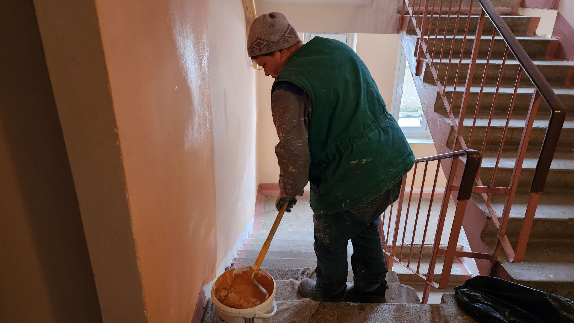 истра, ремонт подъезда, управляющая организация, покраска, вертикалка,