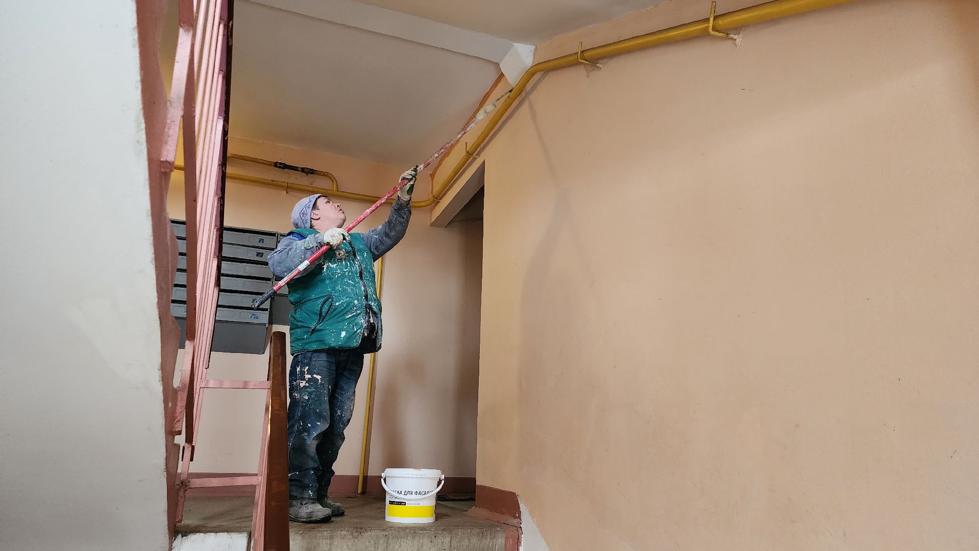истра, ремонт подъезда, управляющая организация, покраска, вертикалка,