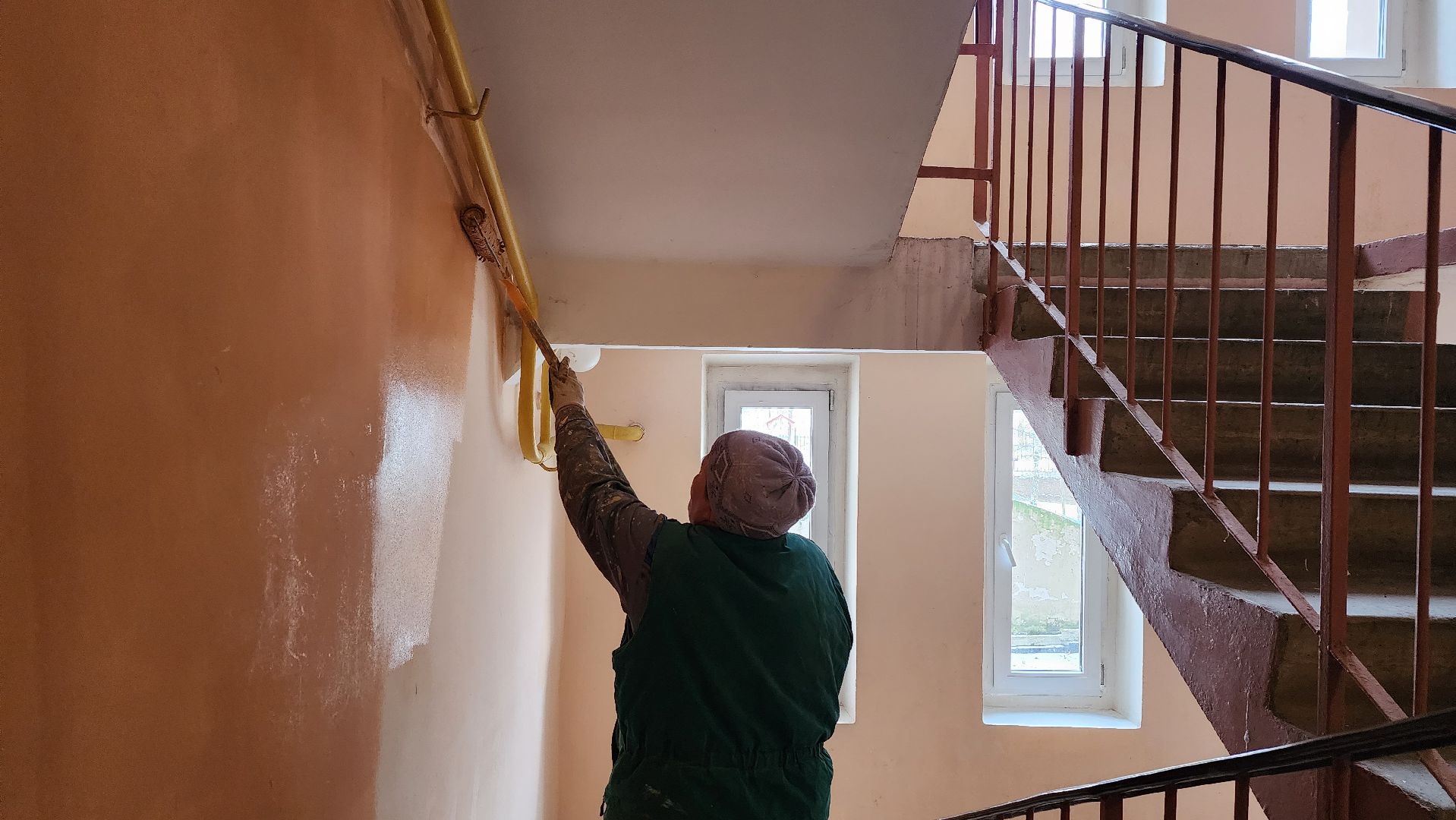 истра, ремонт подъезда, управляющая организация, покраска, вертикалка,