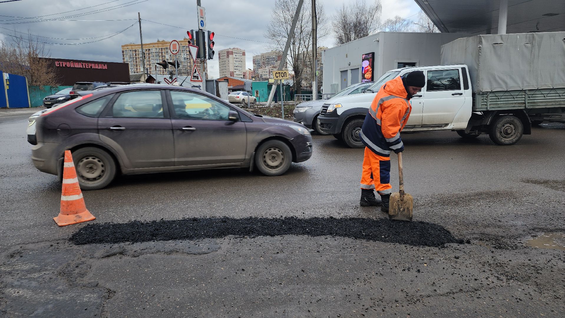 вертикалки, ивантеевка, ямочный ремонт, дорожное покрытие, асфальтирование, коммунальные службы,