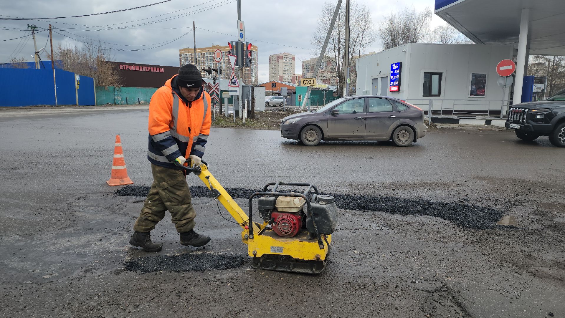 вертикалки, ивантеевка, ямочный ремонт, дорожное покрытие, асфальтирование, коммунальные службы,