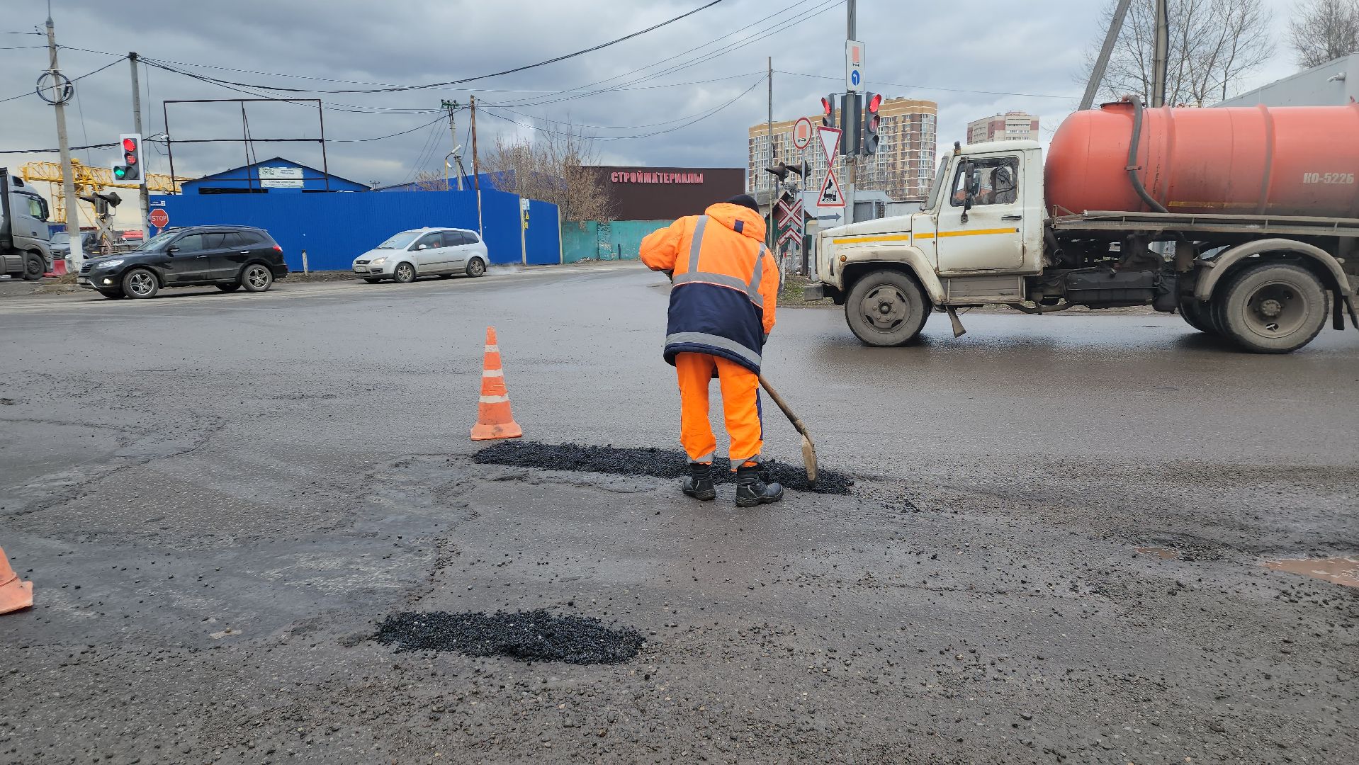 вертикалки, ивантеевка, ямочный ремонт, дорожное покрытие, асфальтирование, коммунальные службы,