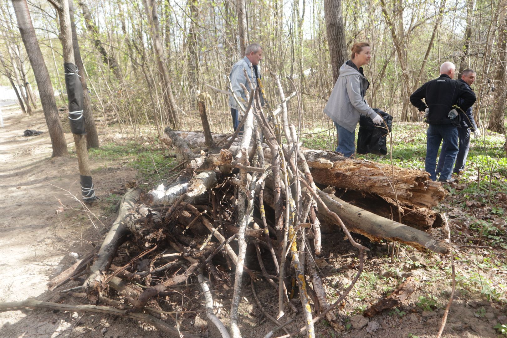 Пущино, субботник, Мегабак, экология