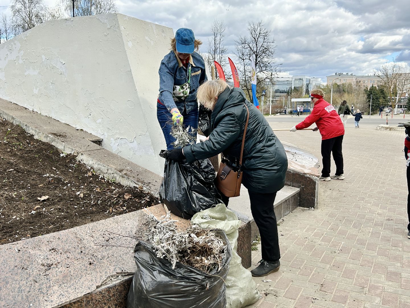 Субботник, благоустройство, Фрязино, библиотеки