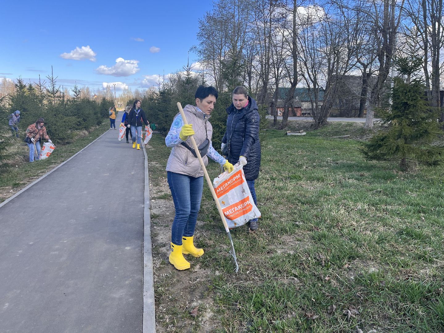 Шаховская, субботник, мусор,