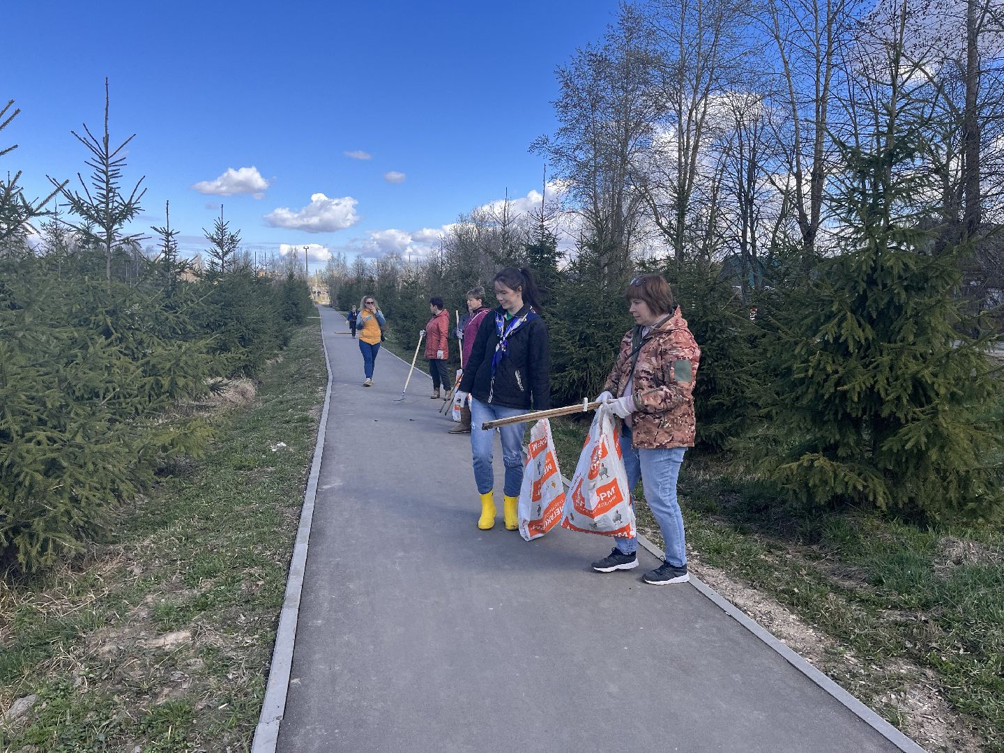 Шаховская, субботник, мусор,