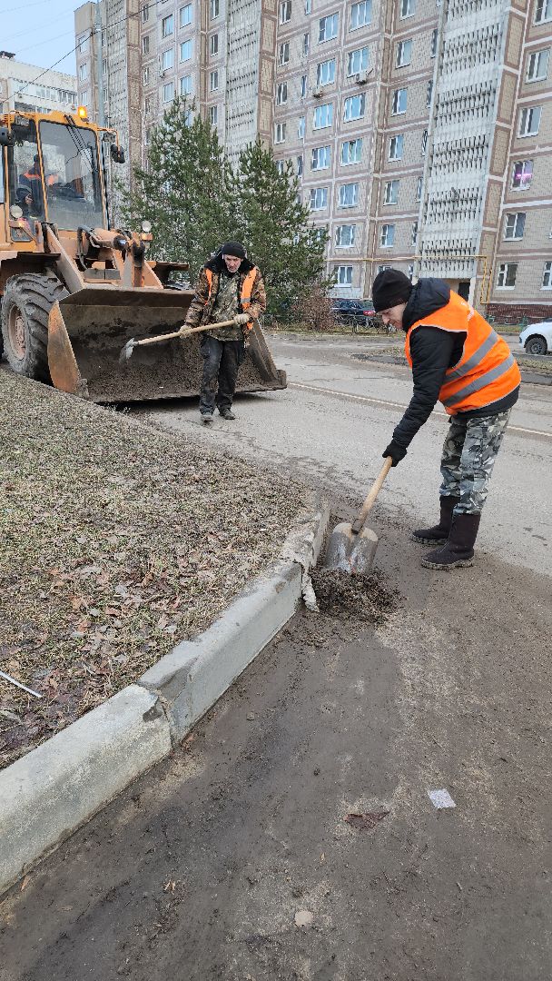 серпухов, подмосковье, уборка дороги,