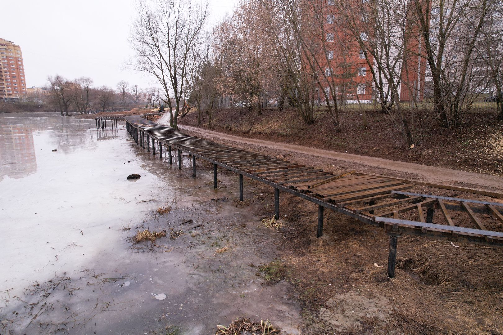 видео с коптера, чехов, благоустройство,