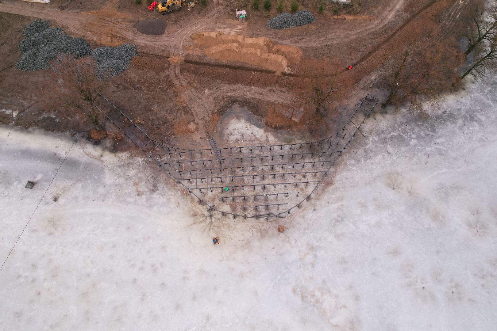 видео с коптера, чехов, благоустройство,