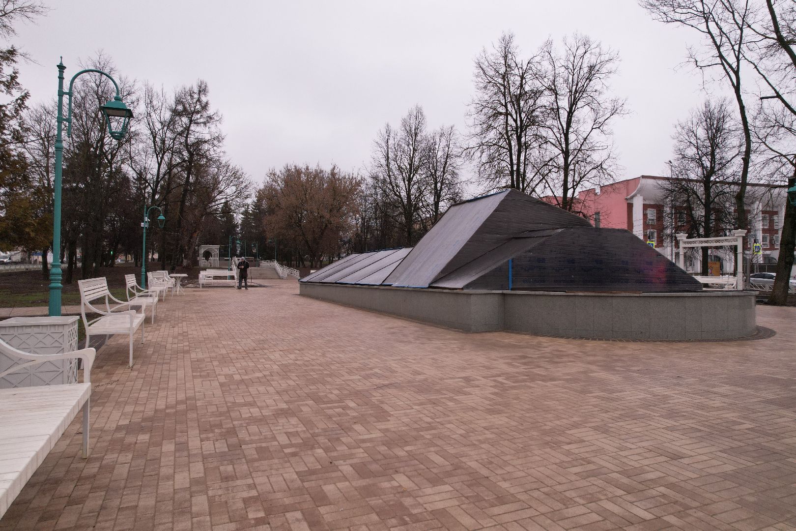 видео с коптера, чехов благоустройство,