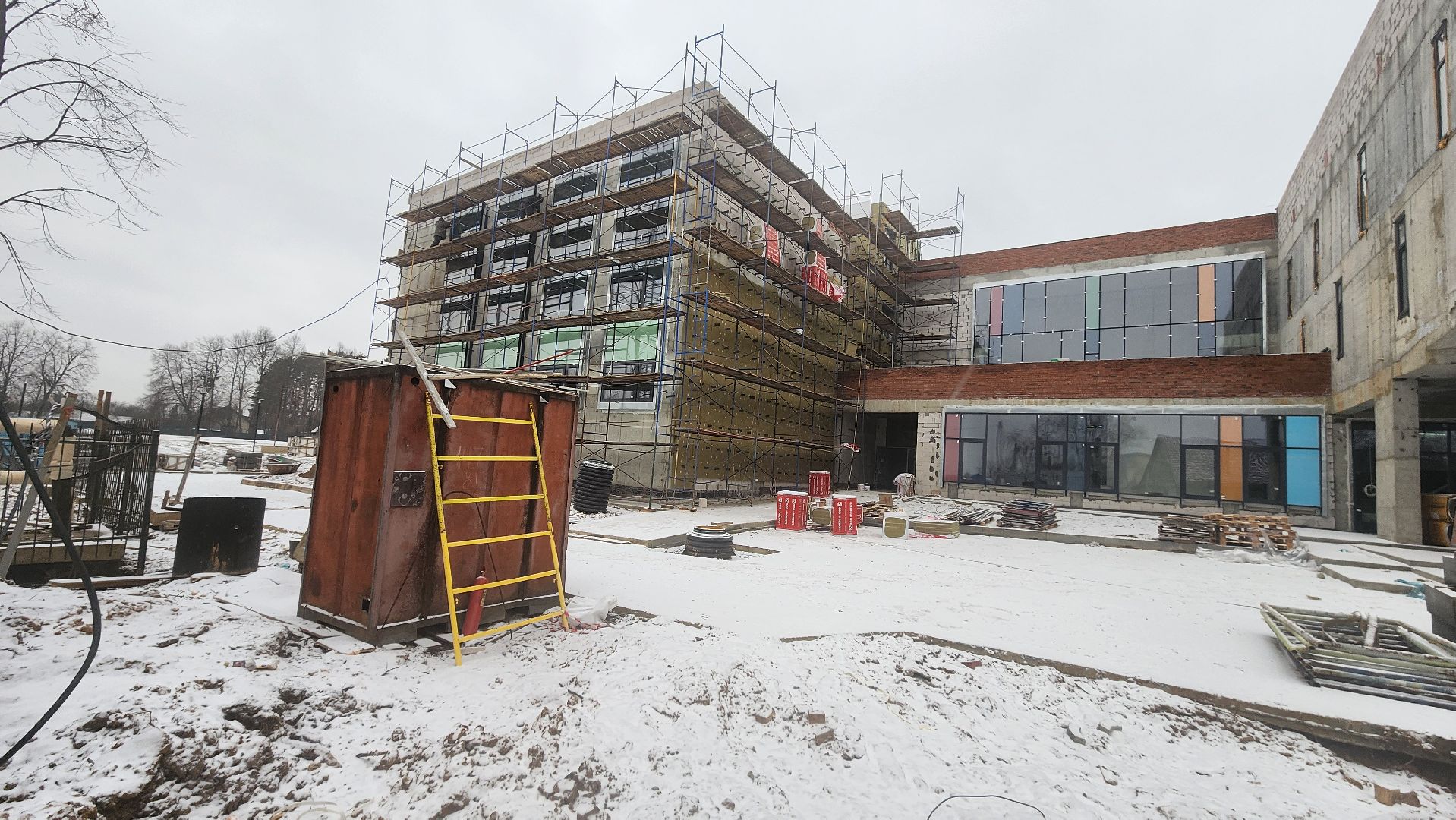 домодедово, стройка, ремонт, капремонт, новая школа, подмосковье,