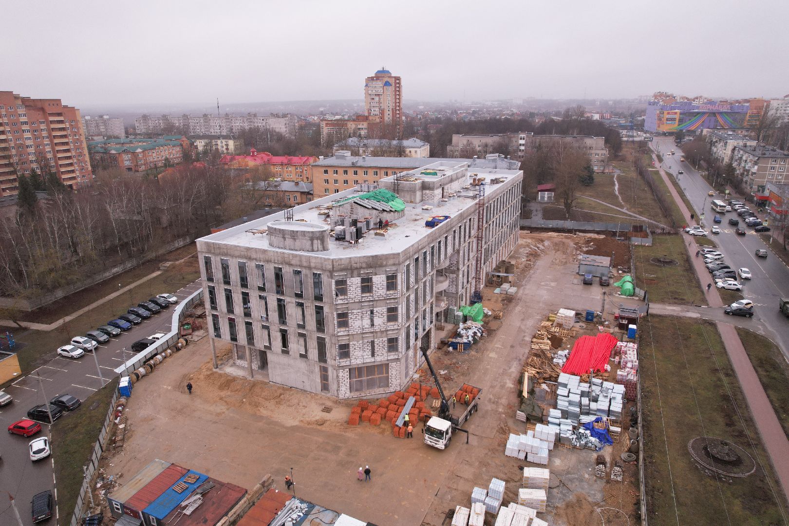 видео с коптера, чехов, медицина,