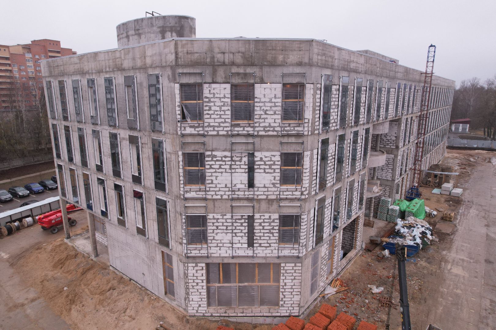 видео с коптера, чехов, медицина,