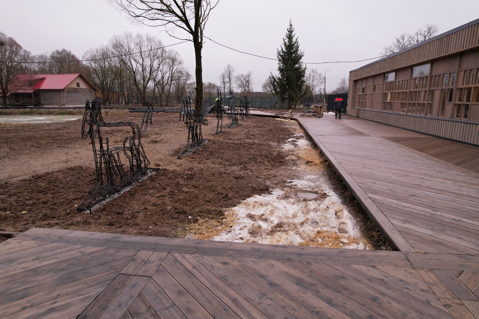 видео с коптера, чехов, музей-заповедник