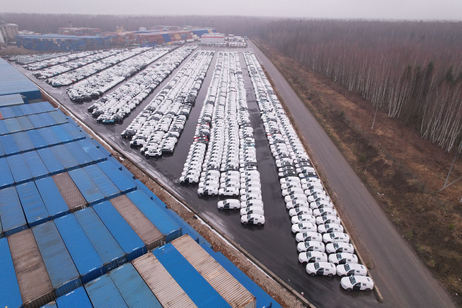 видео с коптера, чехов, сухой порт,