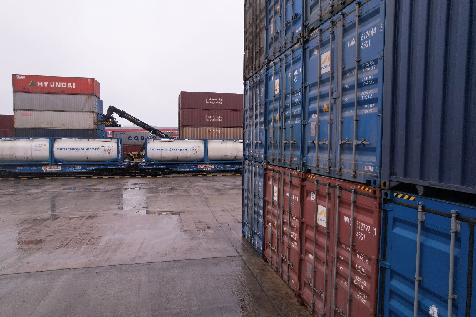 видео с коптера, чехов, сухой порт,