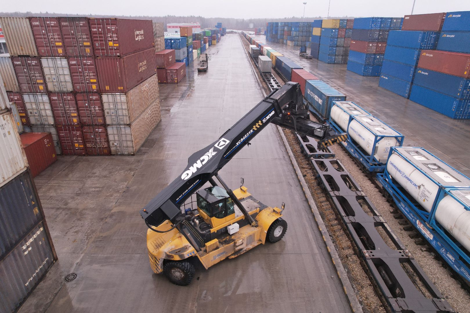 видео с коптера, чехов, сухой порт,