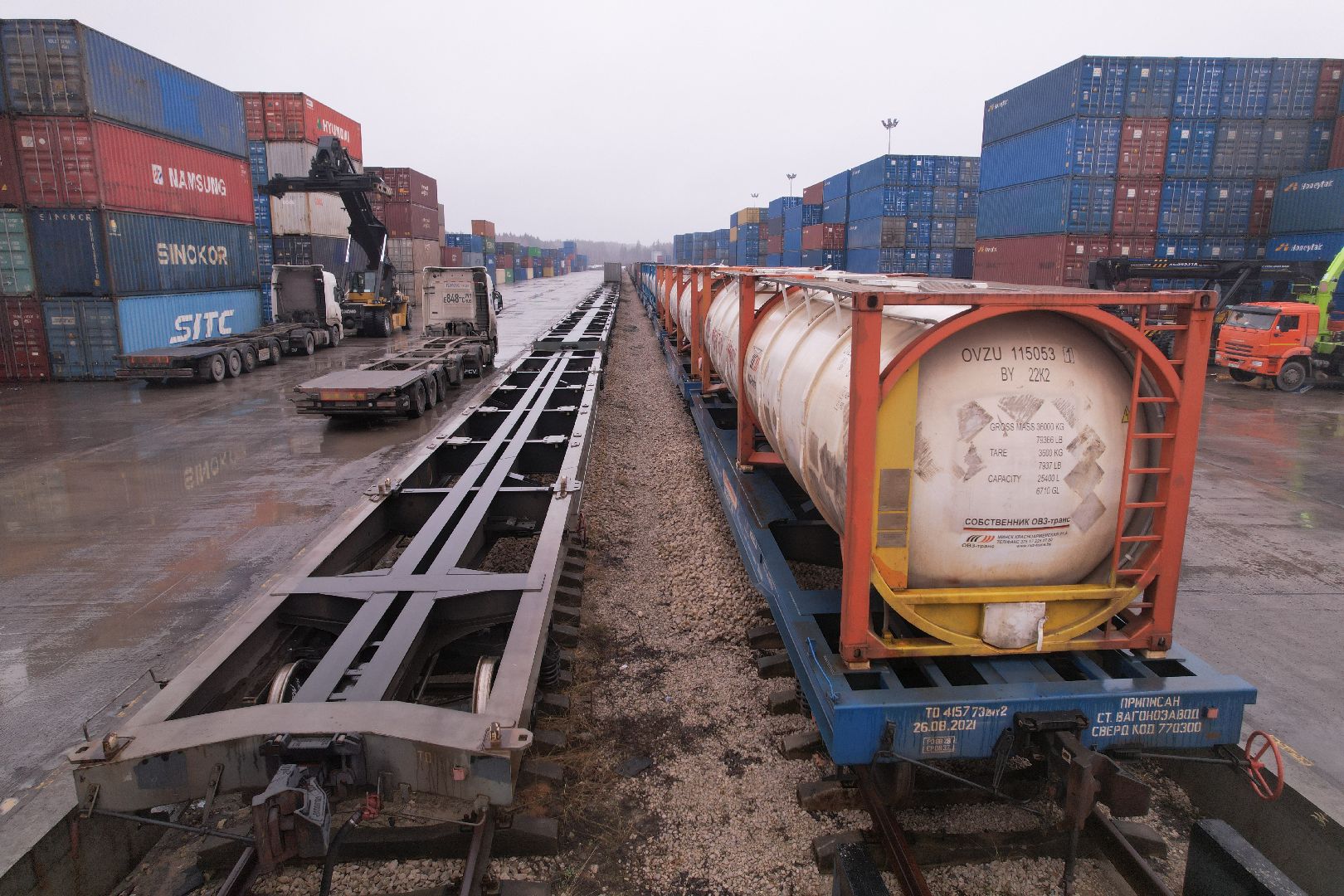 видео с коптера, чехов, сухой порт,