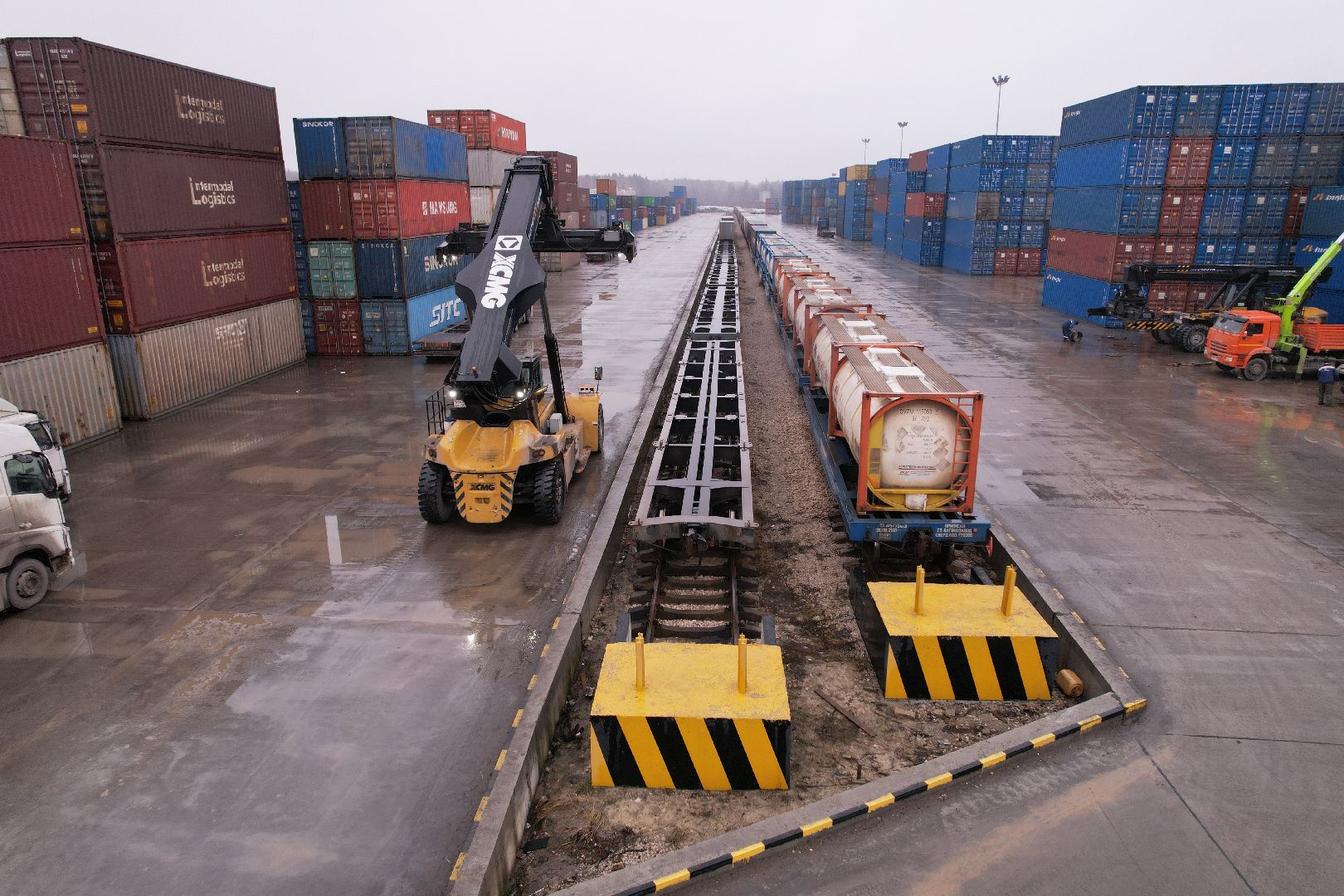 видео с коптера, чехов, сухой порт,