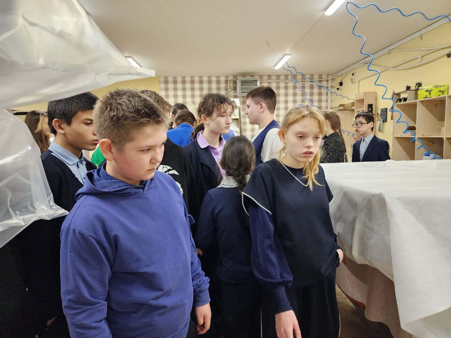 дети, экскурсия, производство матрасов, матрасы, овз, школа-интернат, шатура,