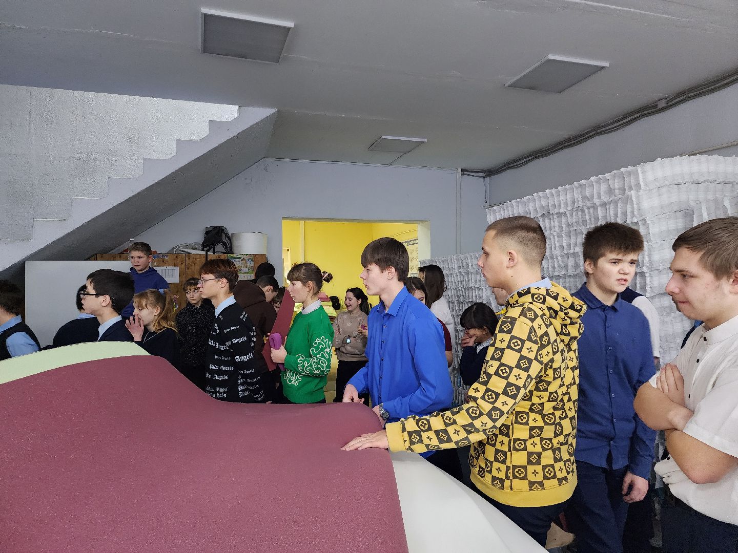 дети, экскурсия, производство матрасов, матрасы, овз, школа-интернат, шатура,