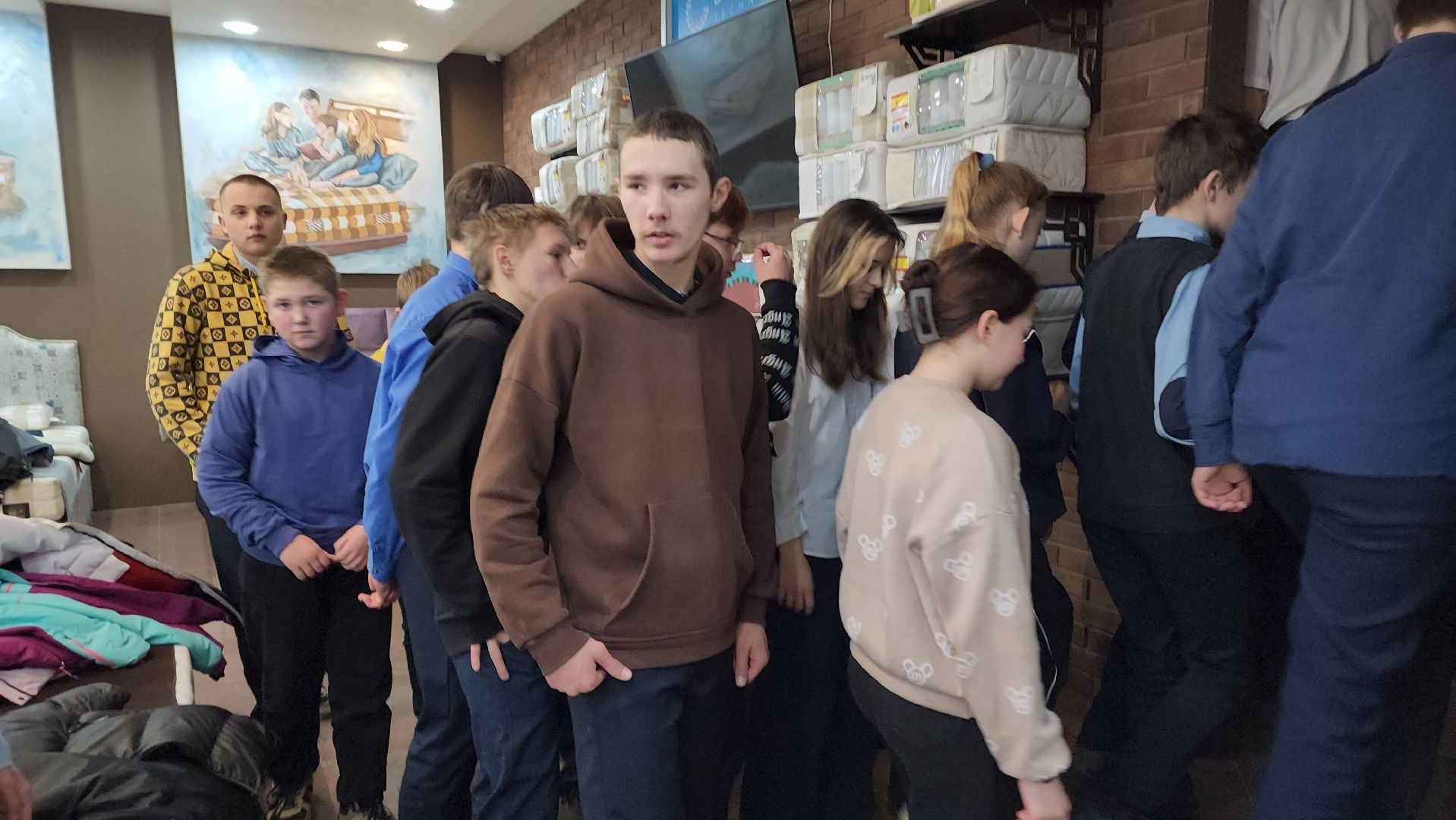 дети, экскурсия, производство матрасов, матрасы, овз, школа-интернат, шатура,