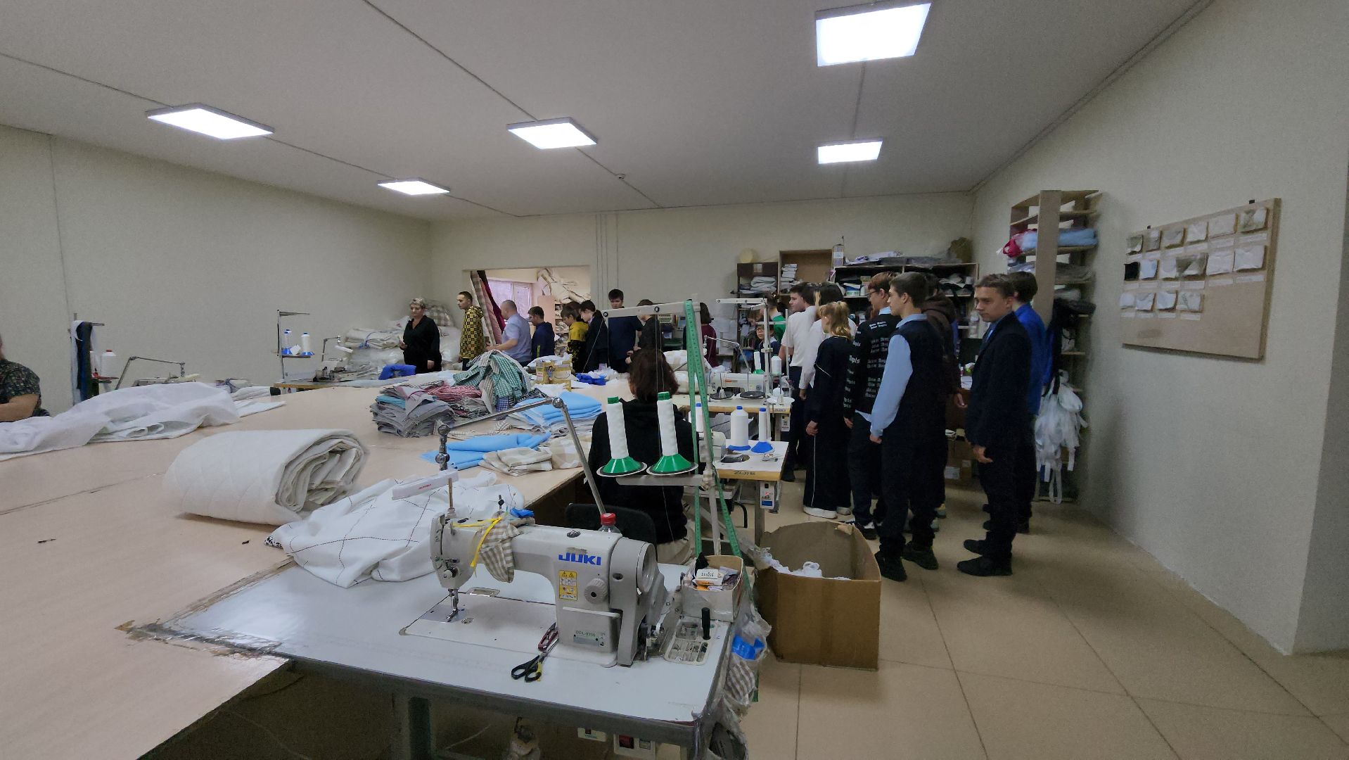 дети, экскурсия, производство матрасов, матрасы, овз, школа-интернат, шатура,
