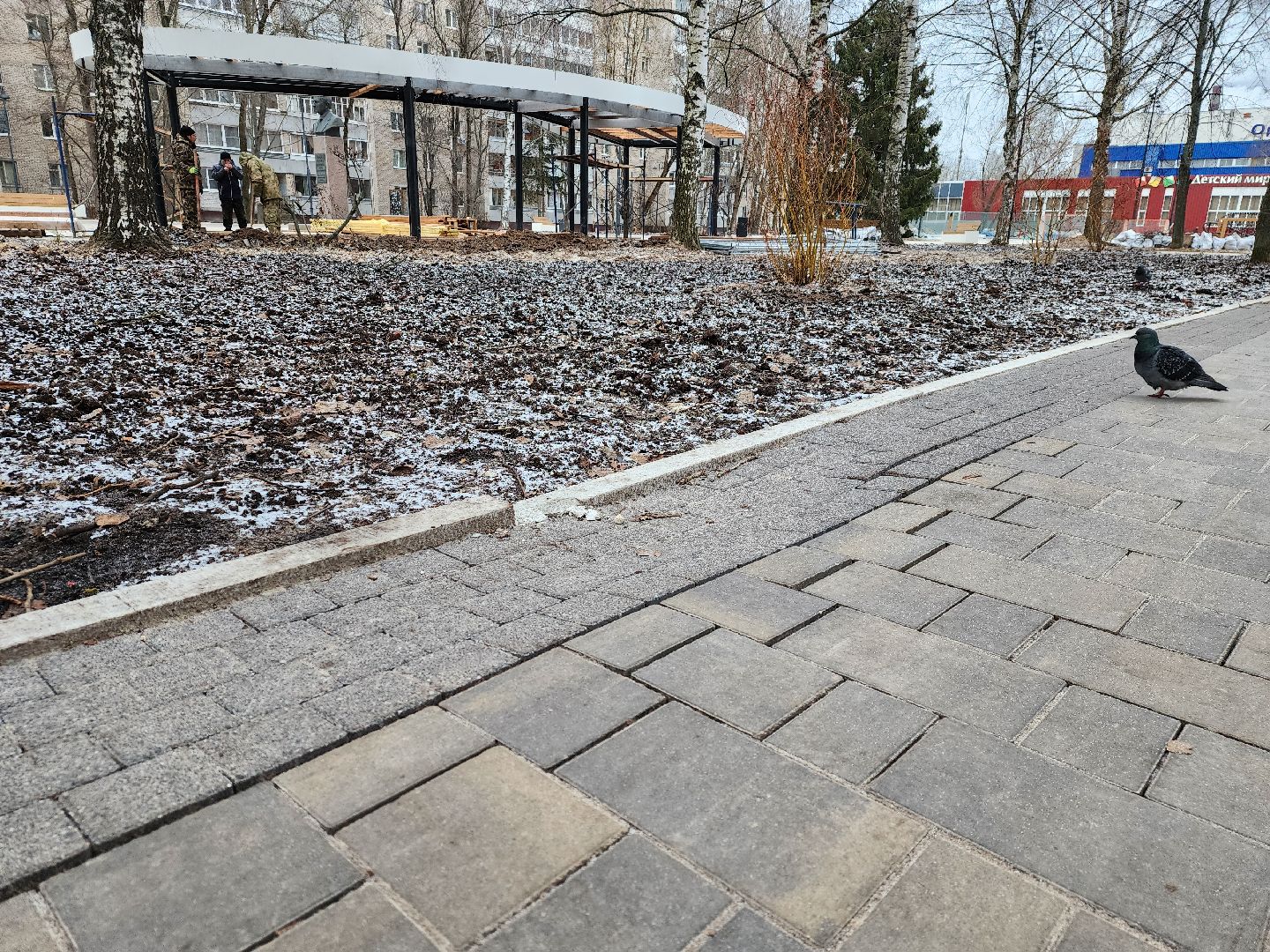 Дубна, Благоустройство, комфортная городская среда, Сквер, вертикалки,