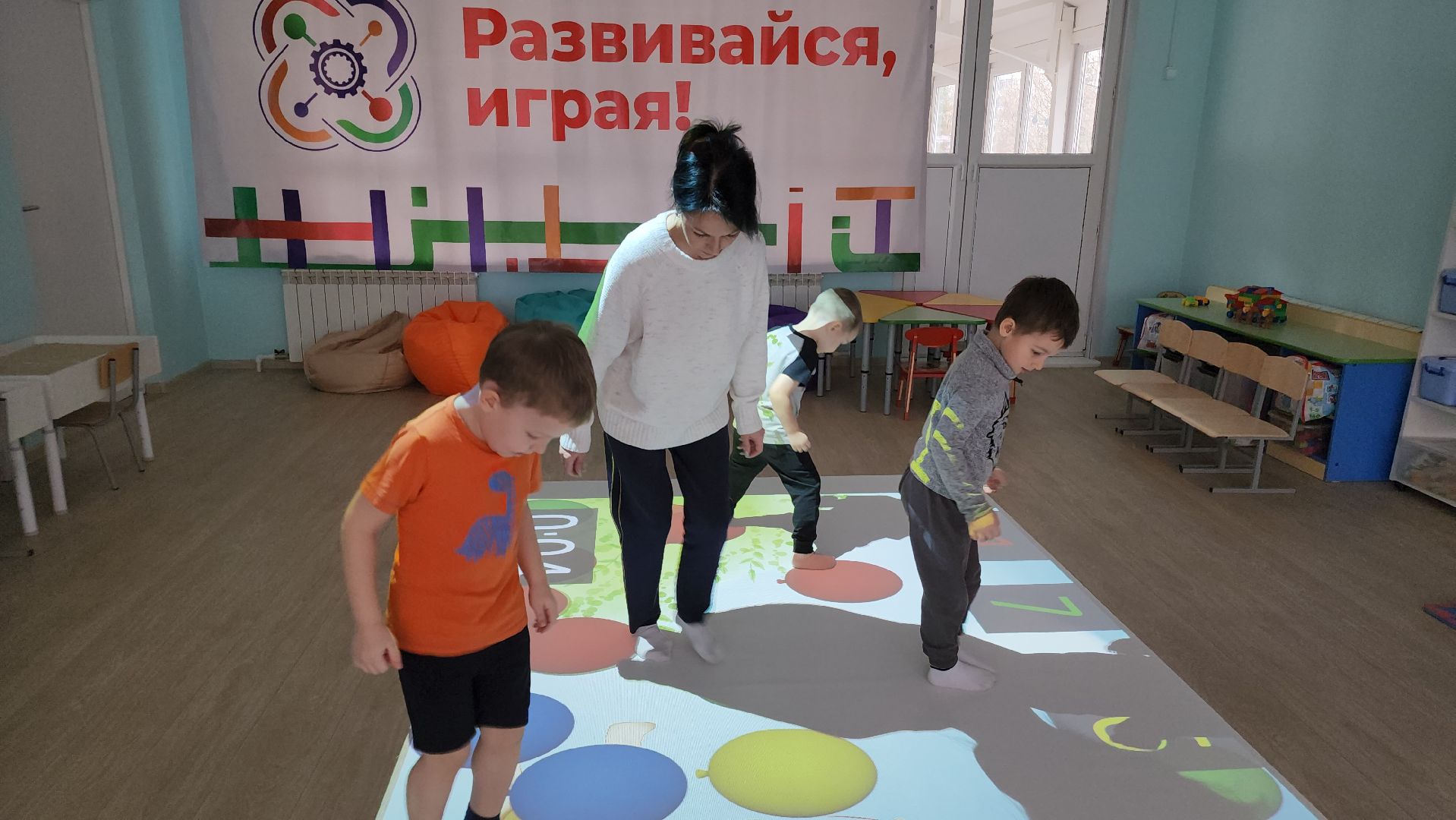 вертикалки, детские сады, орехово-зуево, интерактивный пол, дети,