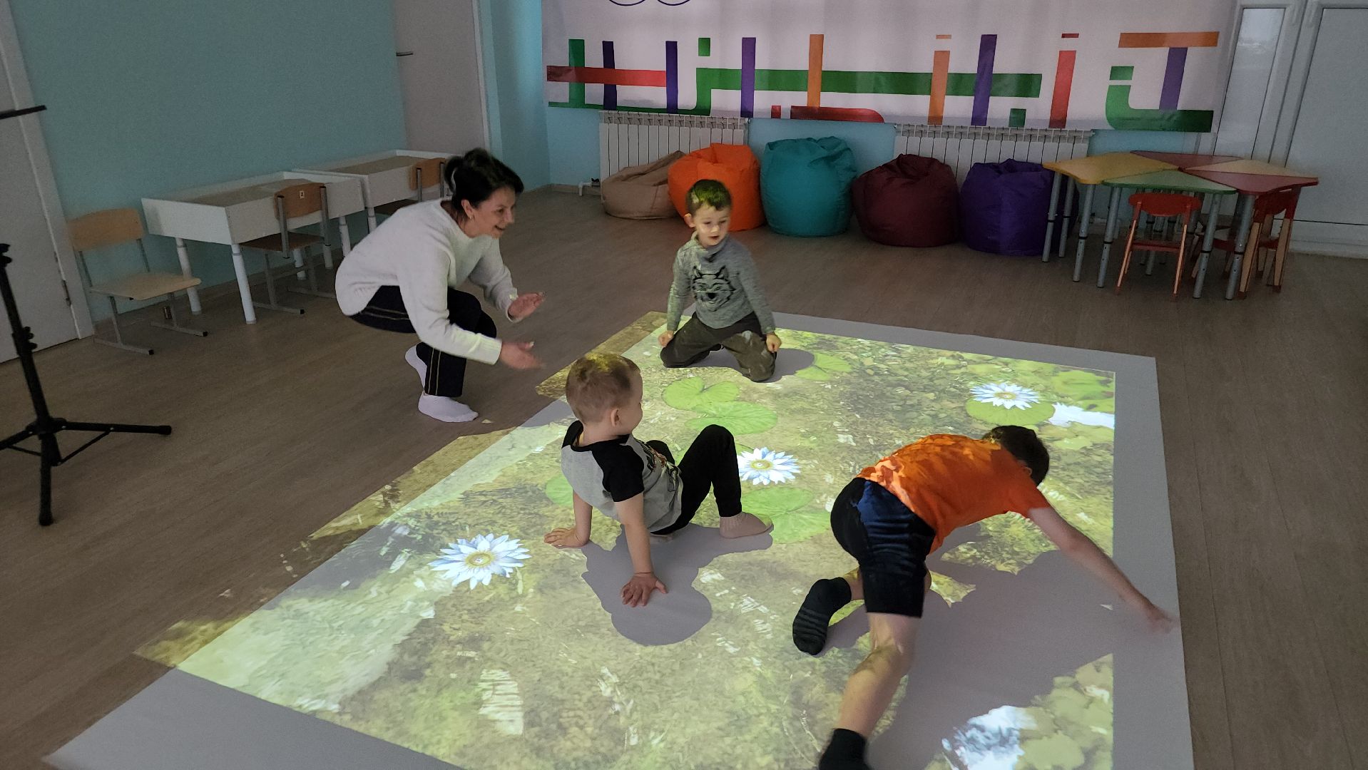 вертикалки, детские сады, орехово-зуево, интерактивный пол, дети,