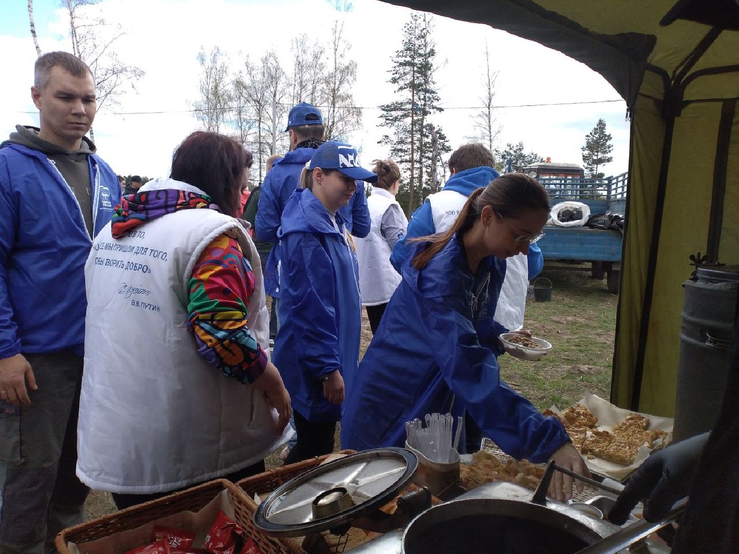 субботник, полевая кухня, Лосино-Петровский