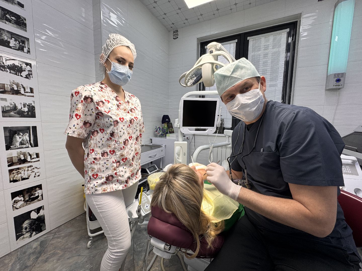 День стоматолога, ретро-фотографии, вертикалки, Одинцово, стоматолог