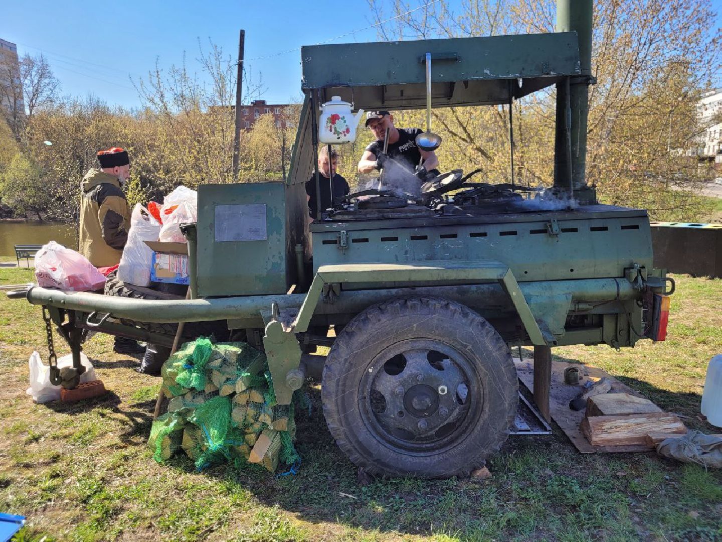 полевая кухня; видное; питание; субботник