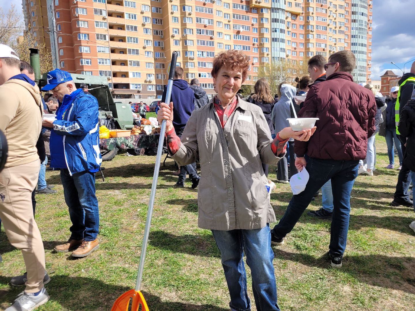 полевая кухня; видное; питание; субботник