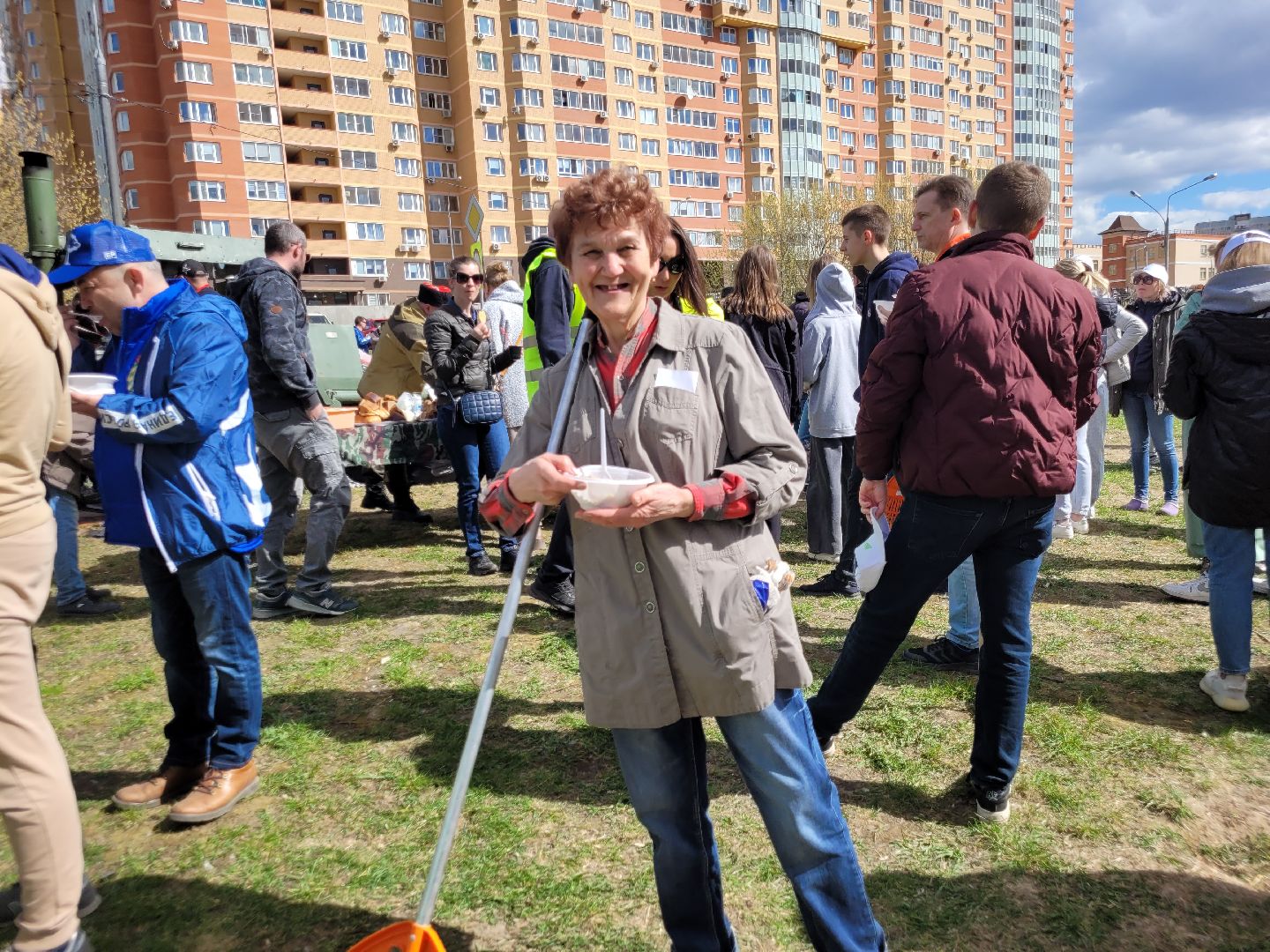 полевая кухня; видное; питание; субботник