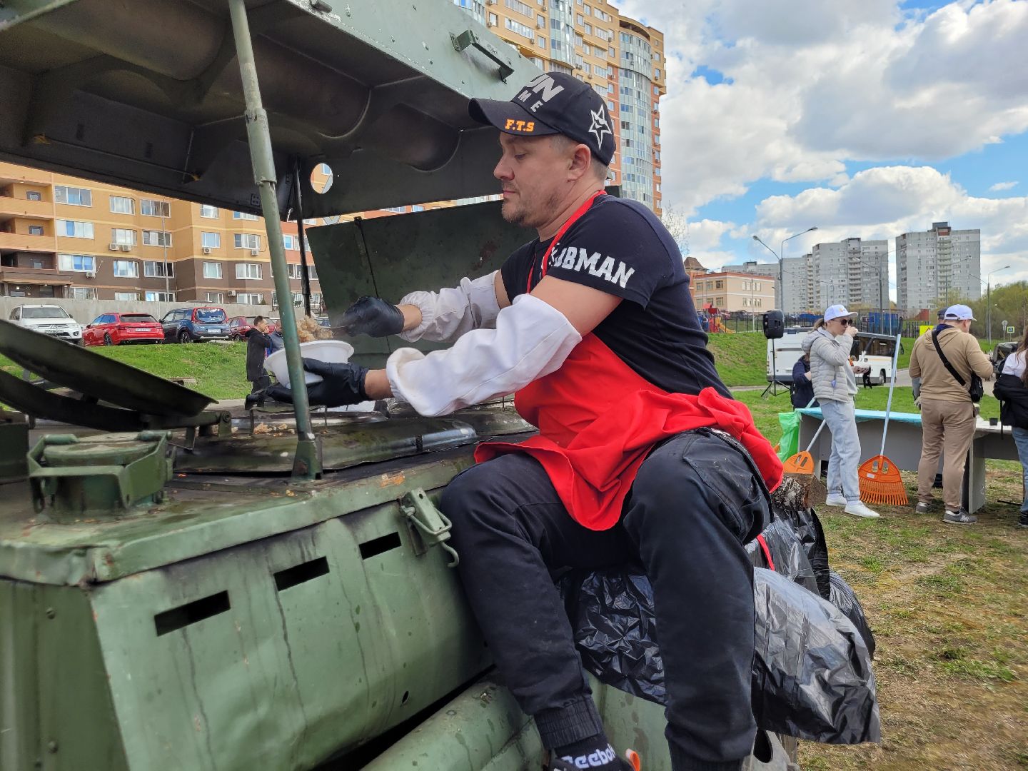 полевая кухня; видное; питание; субботник