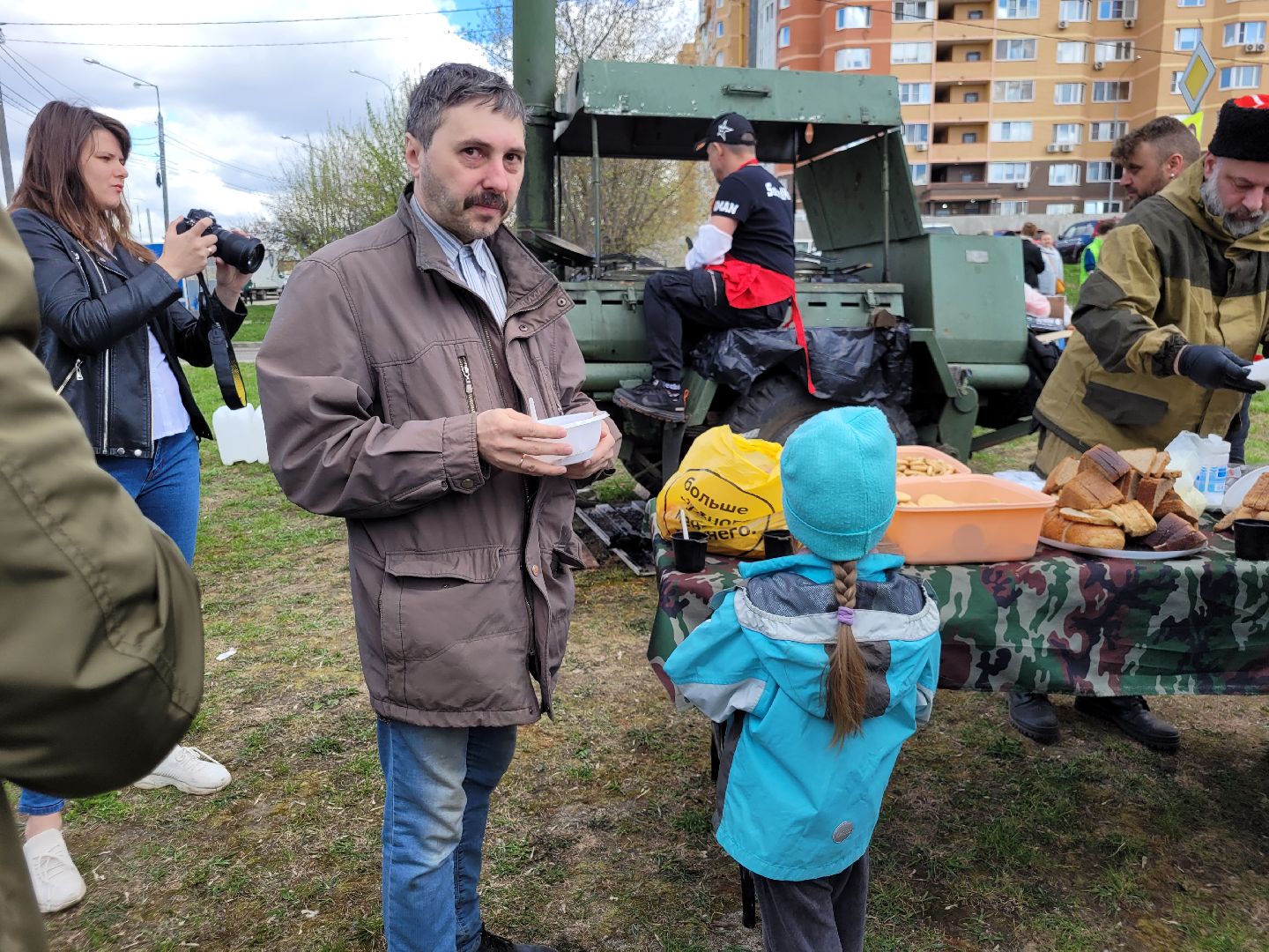 полевая кухня; видное; питание; субботник