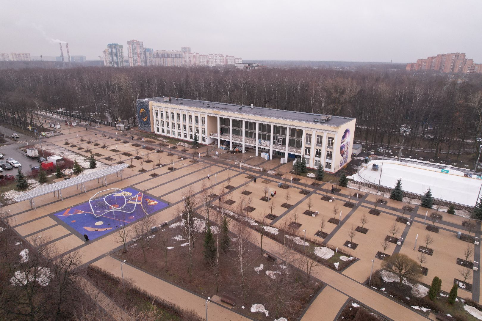 видео с коптера, королёв, детская школа искусств,