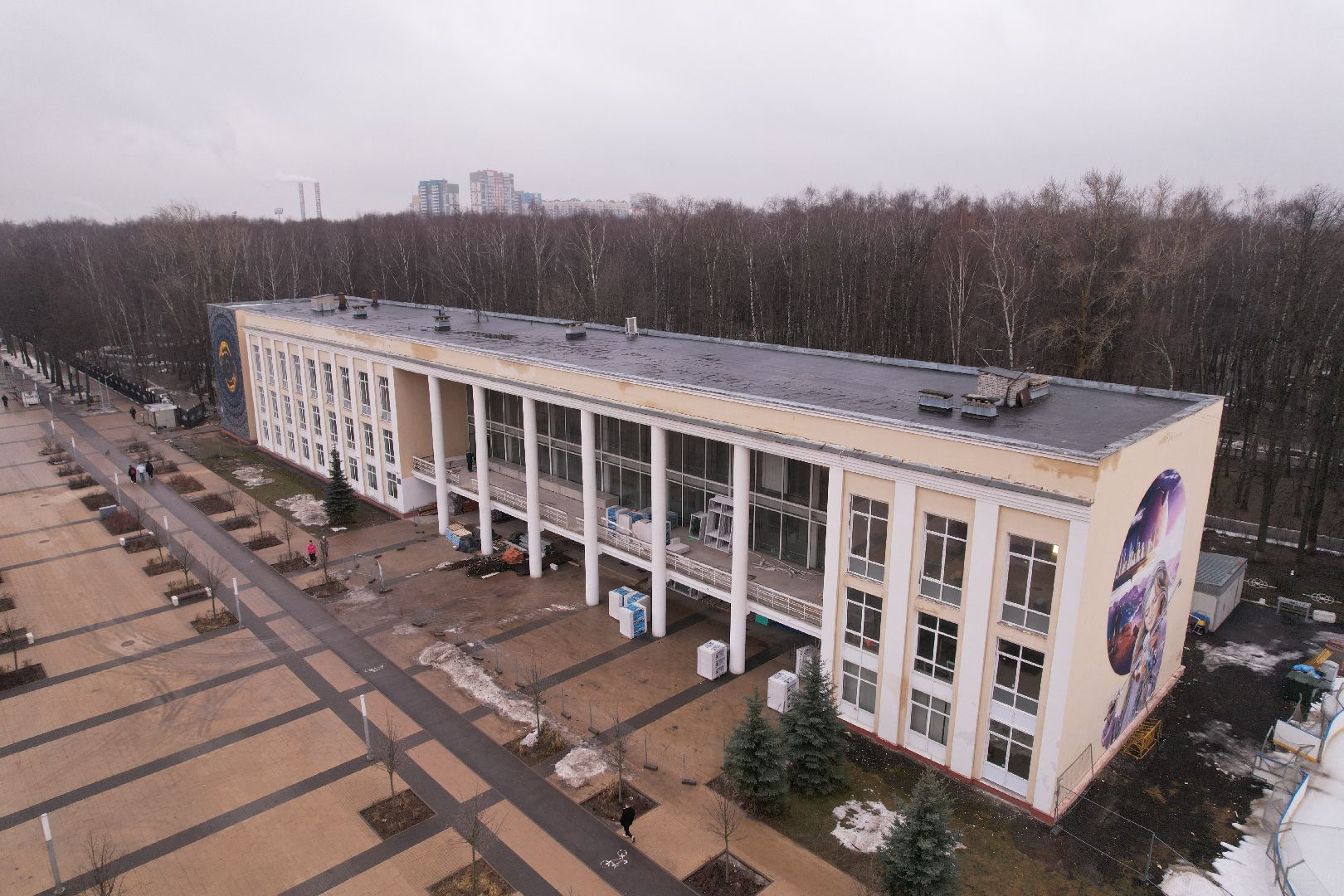 видео с коптера, королёв, детская школа искусств,