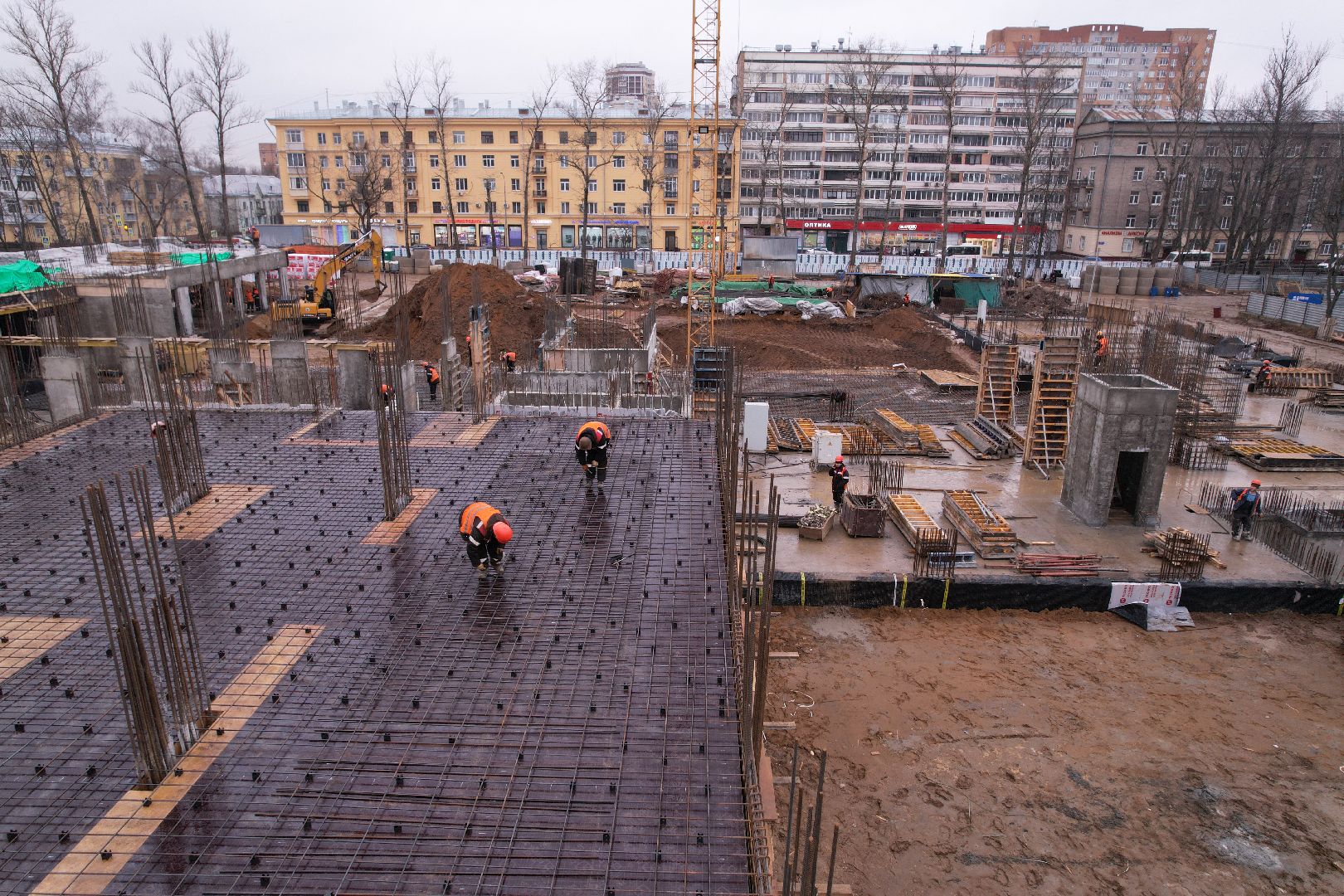 видео с коптера, поликлиника, королёв,