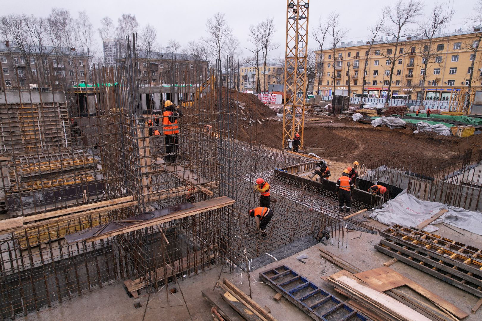 видео с коптера, поликлиника, королёв,