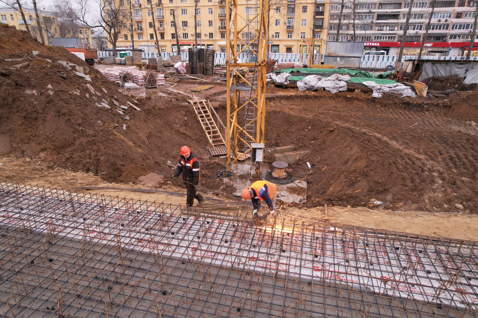 видео с коптера, поликлиника, королёв,