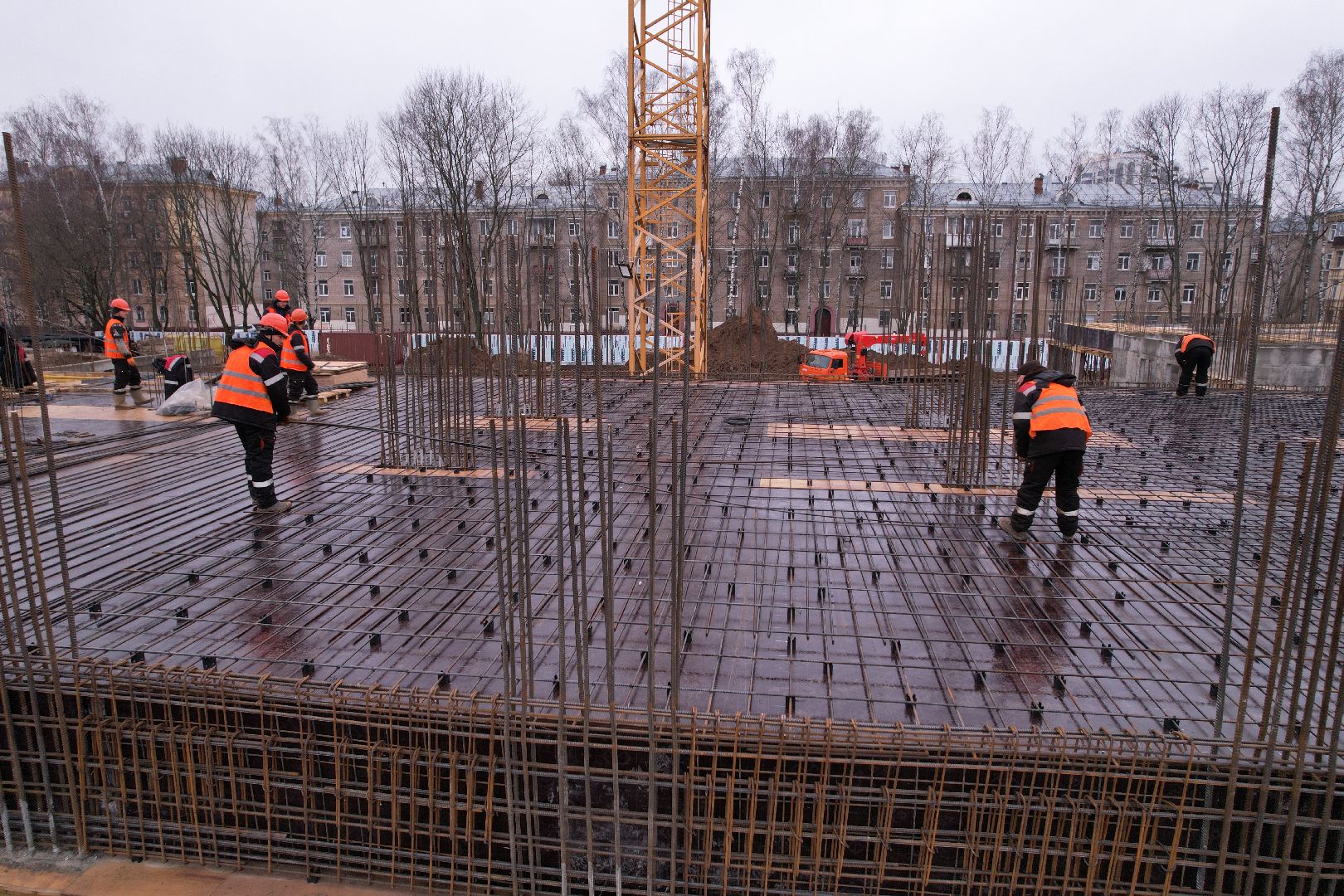 видео с коптера, поликлиника, королёв,