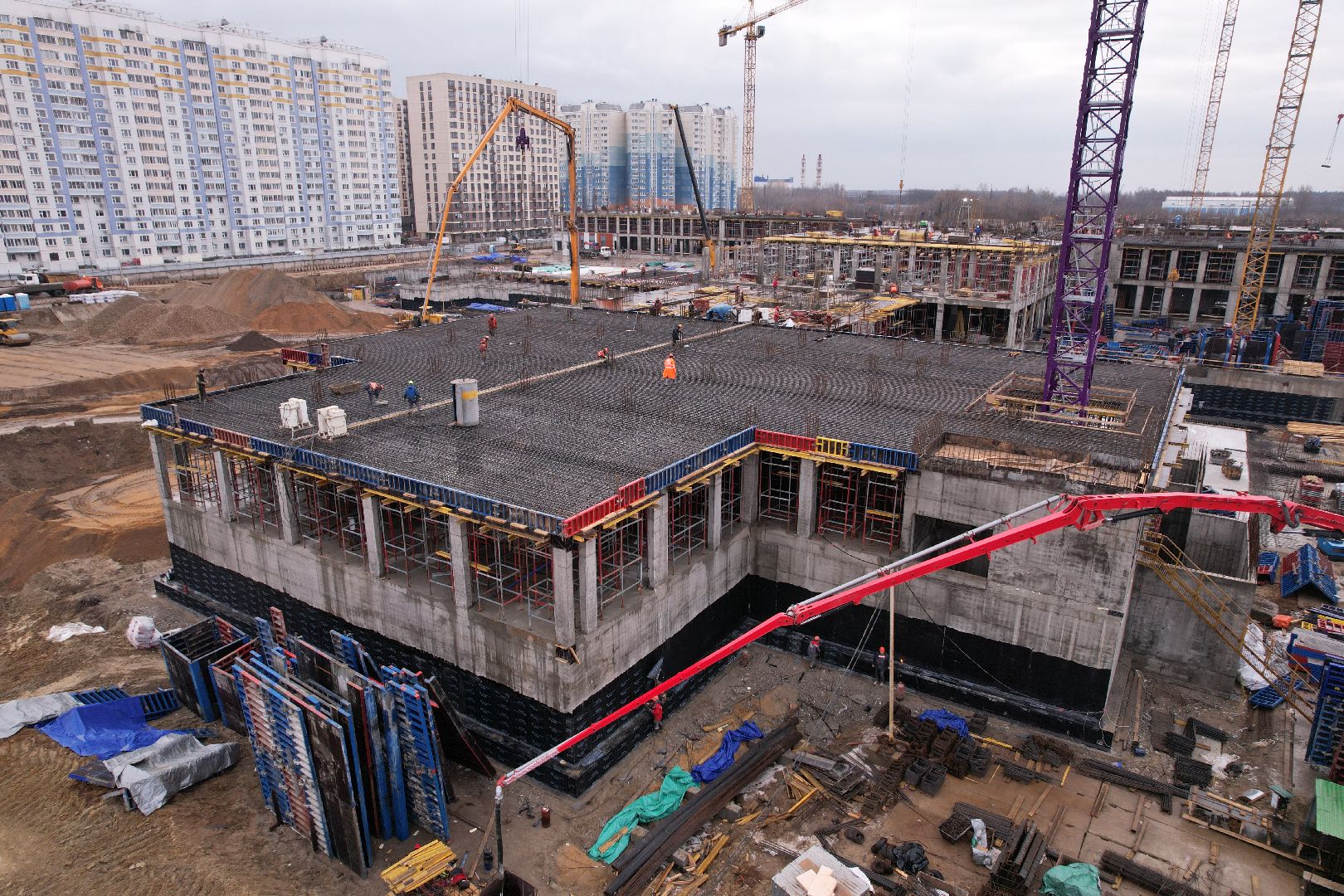 видео с коптера, балашиха, госпиталь,