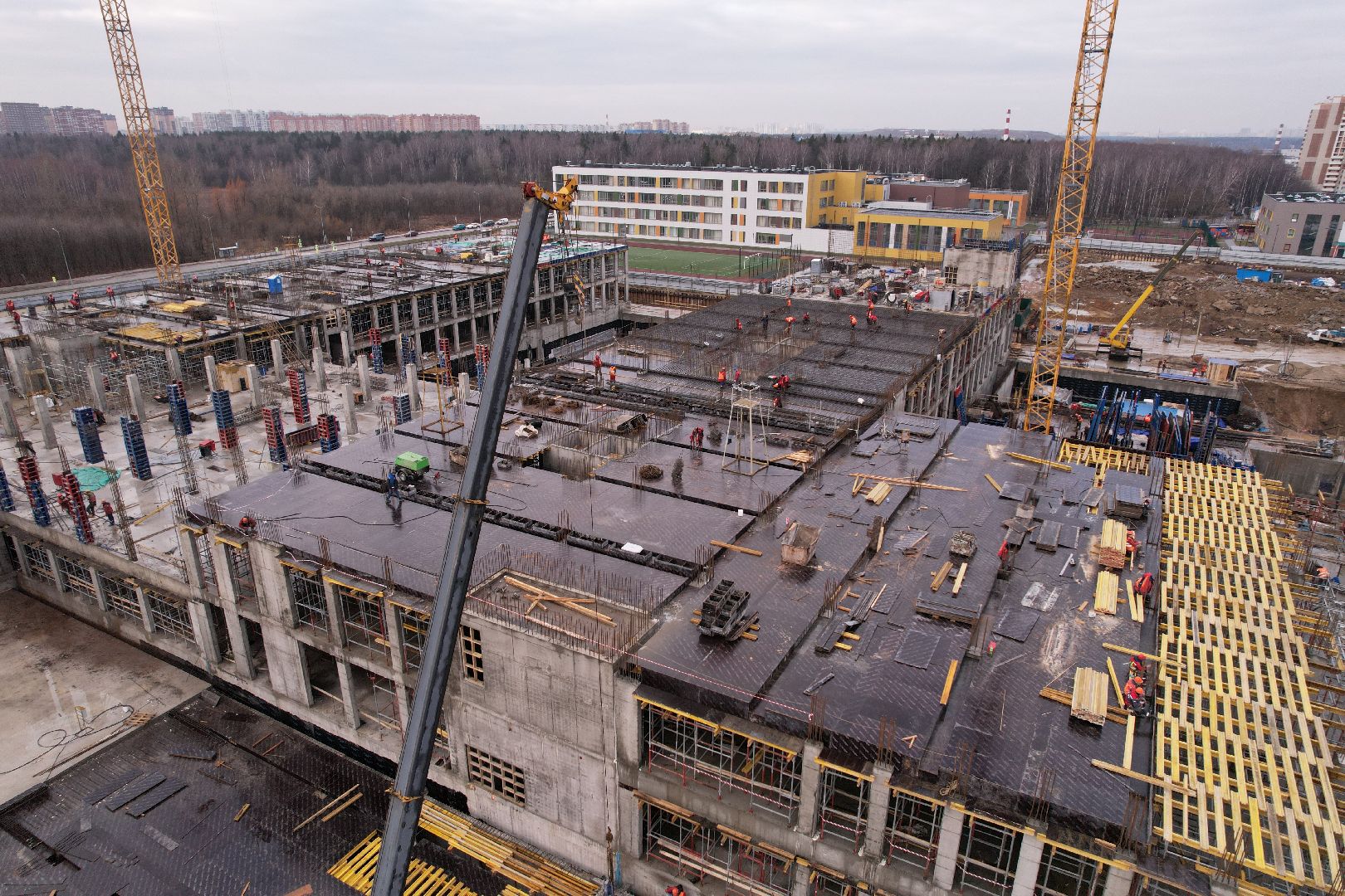 видео с коптера, балашиха, госпиталь,