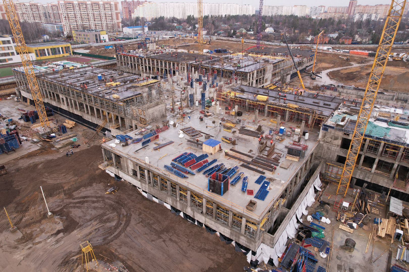 видео с коптера, балашиха, госпиталь,