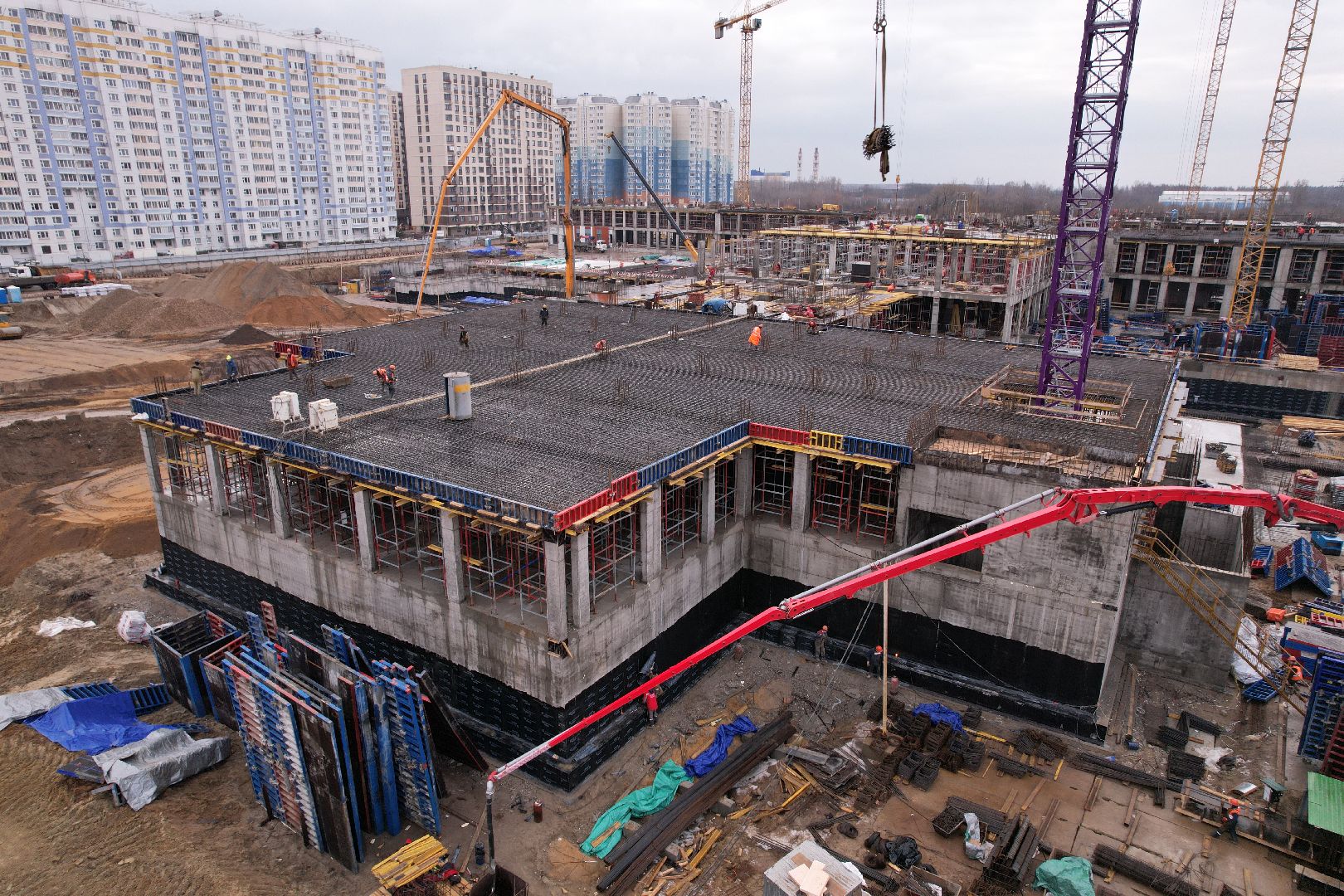 видео с коптера, балашиха, госпиталь,